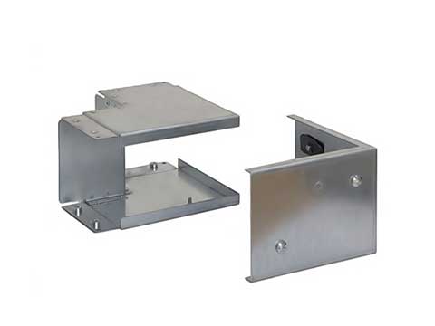 90° angle, cover behind the outlets, 100 x 100 mm