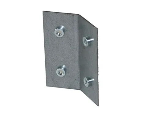 Connector for trunking, one-sided at 45° with pressed-in nuts M6, 200 x 100 mm